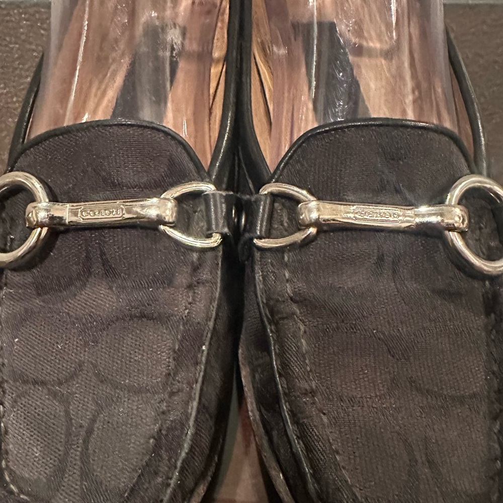 Coach Black Signature Esther Horsebit Loafers - Picture 9 of 16
